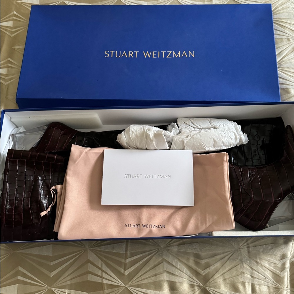 Stuart Weitzman Lucite 100 Wedge Boot - image 3